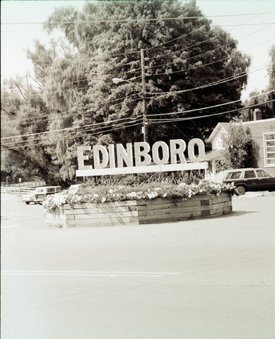 Edinboro dimensional letter sign