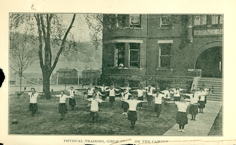 Physical Training, Girls Class on the Campus