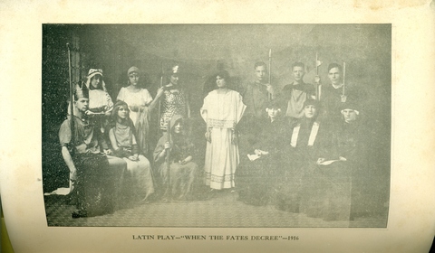 Latin Play-"When the Fates Decree", 1916