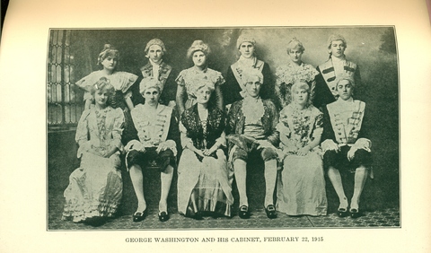 George Washington and his Cabinet, February 22, 1915