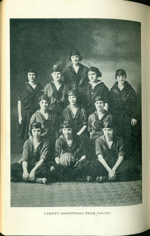 Girls' Varsity Basketball Team 1921