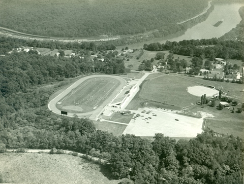 Adamson Stadium aerial shot