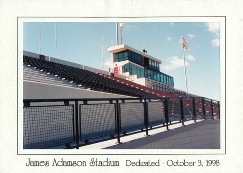 James Adamson Stadium Dedicated October 3, 1998