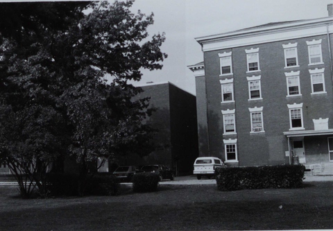 Rear view of Dixon Hall and Duda World Cultures Building