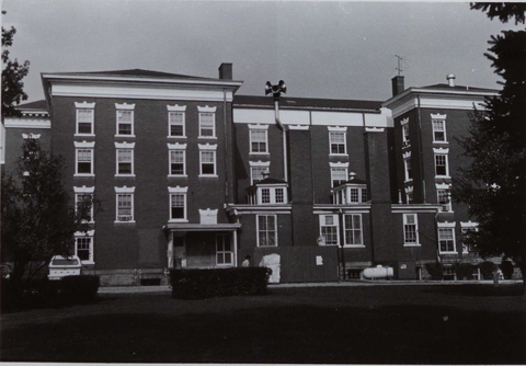 Rear shot of Dixon Hall (1970s or 1980s)