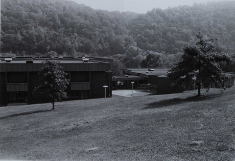 Morgan Learning Research Center from hill above