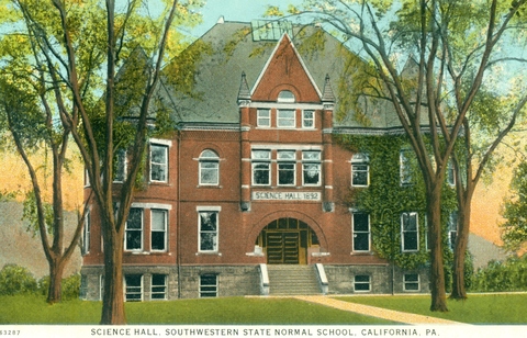 Science Hall postcard