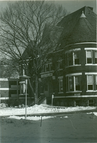 Watkins Hall in snow