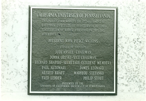 Commemorative plaque