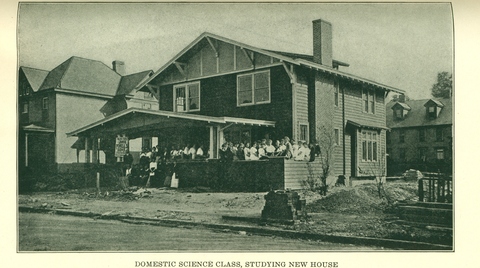 Domestic Science Class, Studying New House