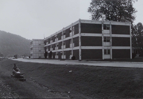 Rear view of Binns Hall