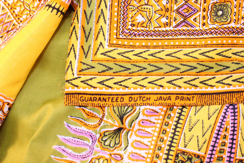 Guaranteed Dutch Java Print (Olive/Canary) - detail