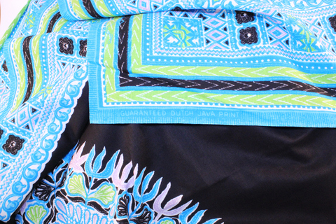 Guaranteed Dutch Java Print (Black/Teal) - detail