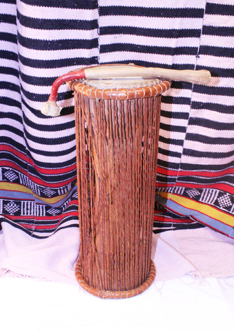 Talking drum: 17" H