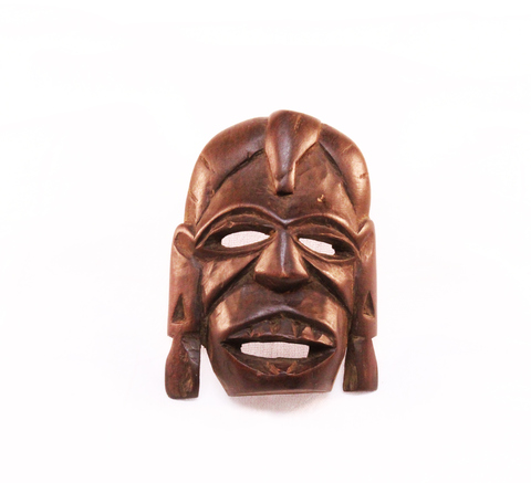 Tribal Mask (2) - small: 5" H