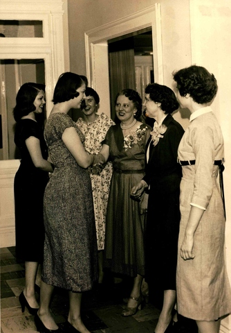 Ruth Harris meeting with women