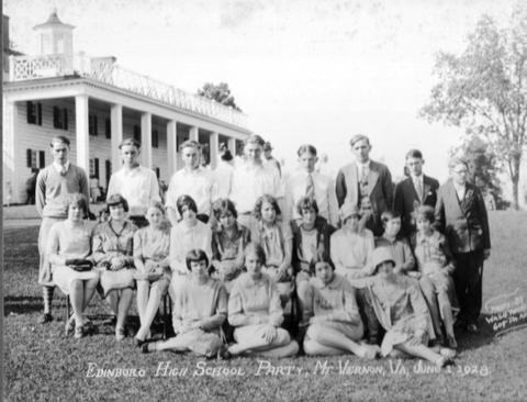 Edinboro High School at Mt. Vernon, VA., 1928