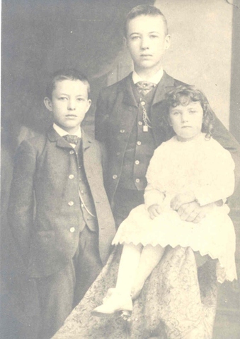 Ned, Todd and Maude Goodell, 1887