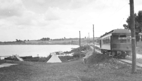 All aboard for Erie - notice abscence of trees towards sunset heights