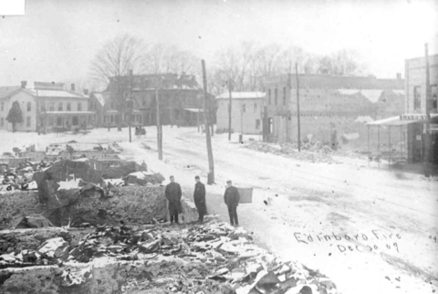 Devastation created by fire of 1909