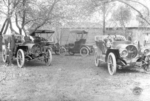 Franklin cars in back of J.T. Bartleys