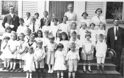 Presbyterian Church Sunday school class -Wilbur Billings as teacher