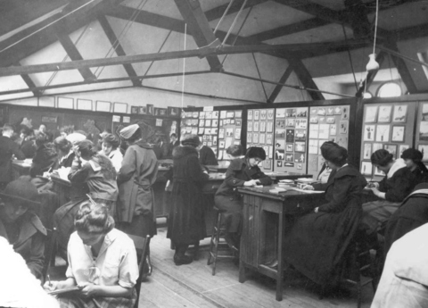 Edinboro art dept. on 3rd floor of Normal Hall - 1920