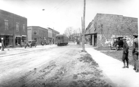 Meadville St. looking north -1918