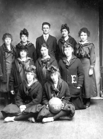 Edinboro girl's basketball team -1916 S. Graham- coach