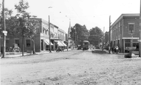 Meadville Street south about 1919