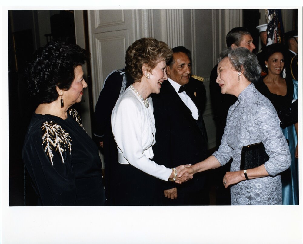 Cheng meets Nancy Reagan