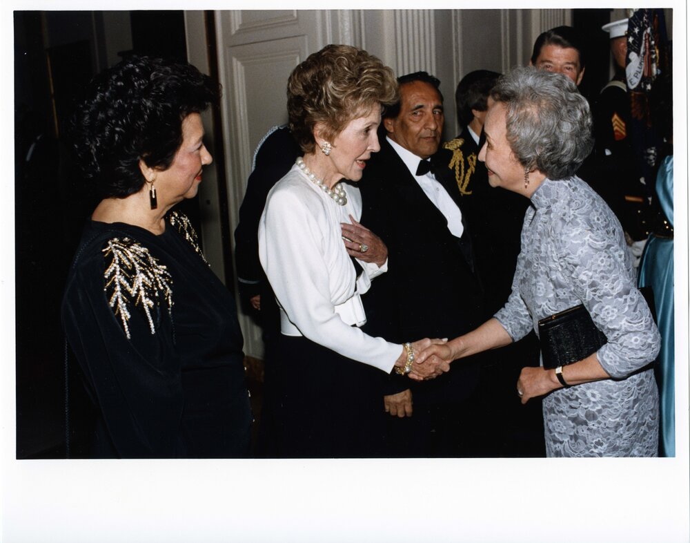 Cheng meets Nancy Reagan