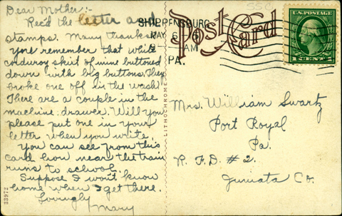 General View C.V.S.N School (verso)