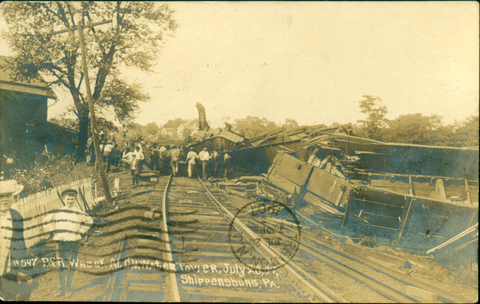 #547 P.&R. Wreck at C.V. Water Tower
