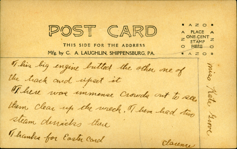 #346 Removing 1538 From Wreck (verso)