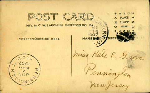 #338 S. Main St, Mercersburg (verso)