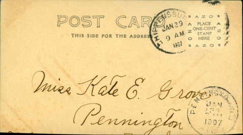 #287 Reformed Church, Shippensburg (verso)