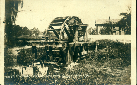 #1032 Old Water Wheel on Branch