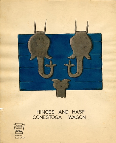Hinges and Hasp Conestoga Wagon Plate 13