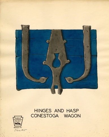 Hinges and Hasp Conestoga Wagon Plate 15