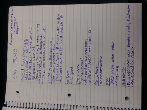 2019-02-15 Translational Medical Research Club Meeting Minutes