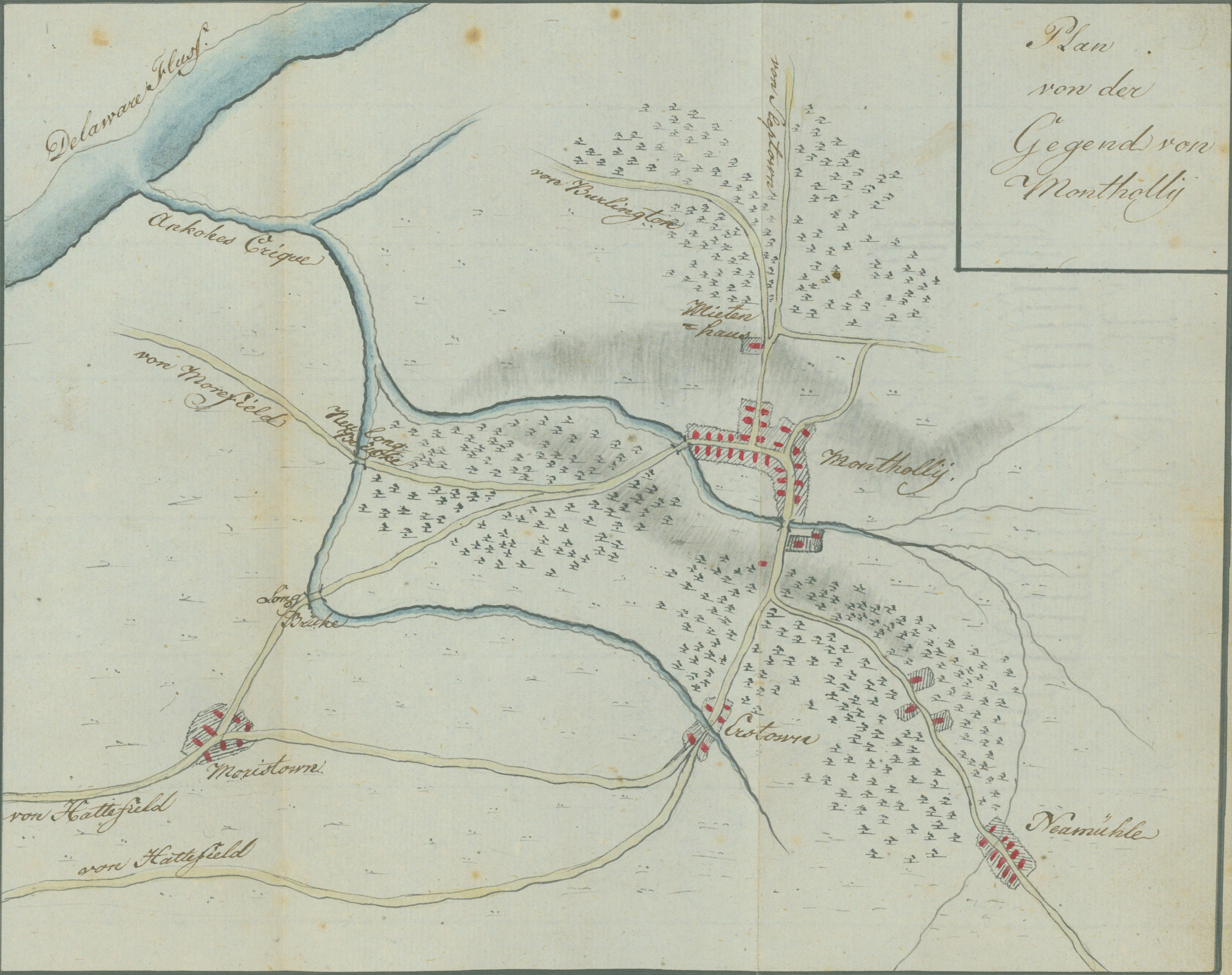 P041 - Plan of the area of Mount Holly