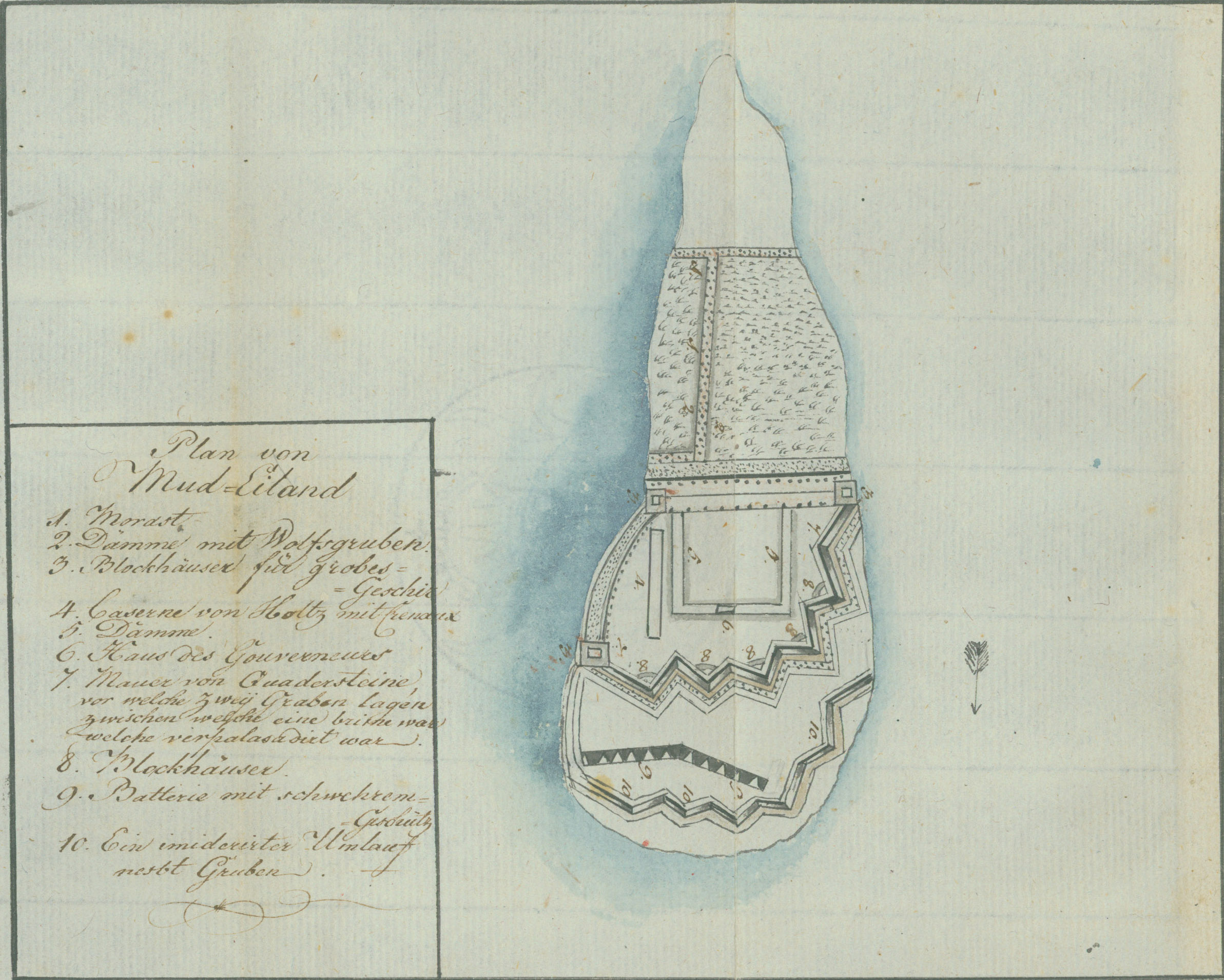 P107B - Plan of Mud Island