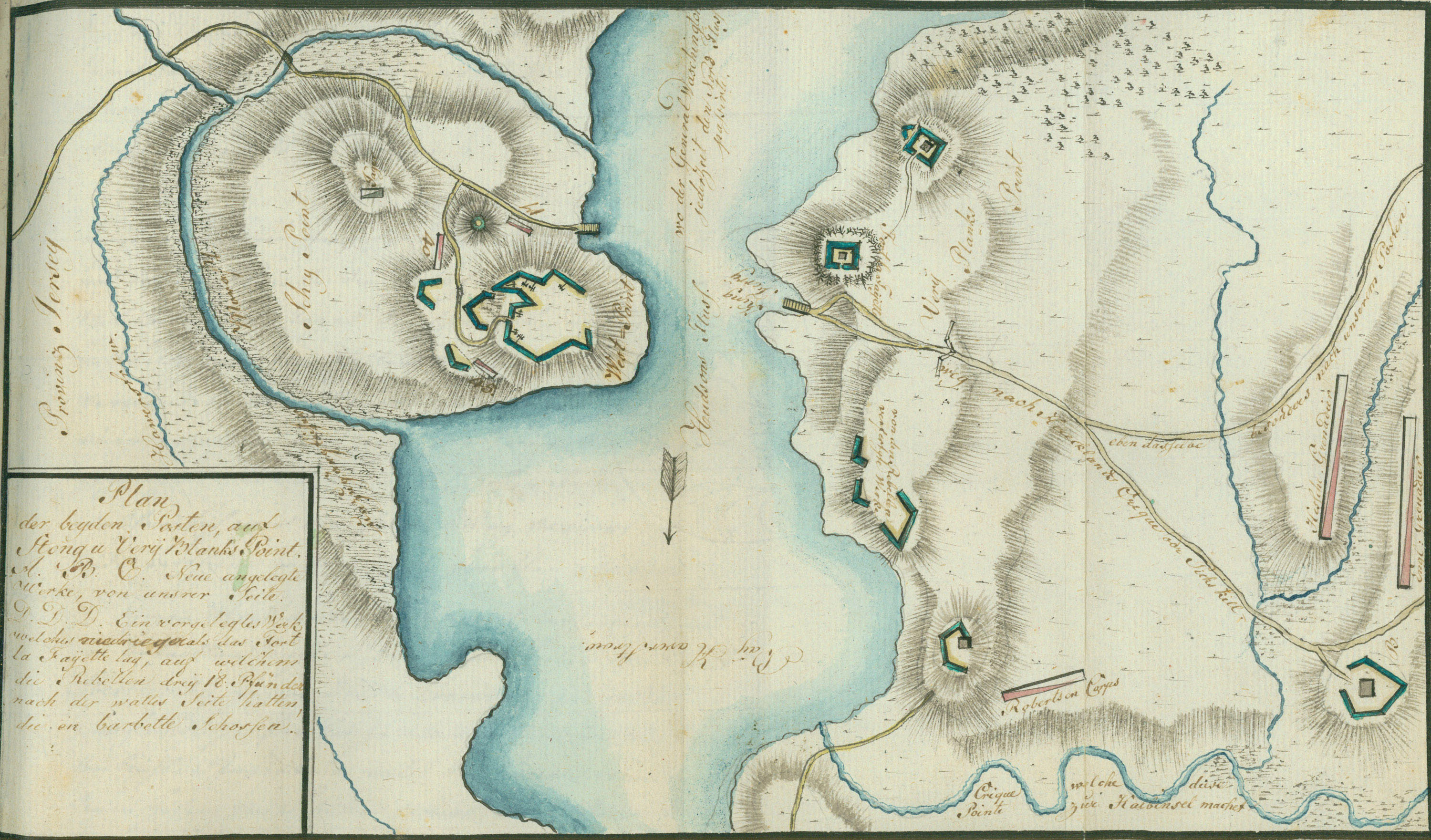 P171 - Plan of the two posts on Stony and Verplank's Points