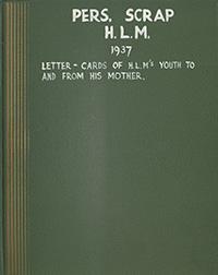 Scrapbook 178 - 1937 Cards of H.L.M's Youth
