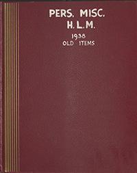 Scrapbook 179 - 1938 Old Items - Personal Miscellaneous