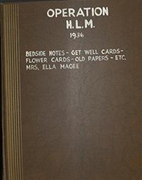Scrapbook 174 - Operation HLM 1936 Bedside Notes & Cards