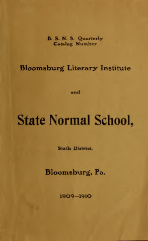 1909-1910 Course Catalog