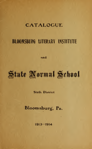 1913-1914 Course Catalog