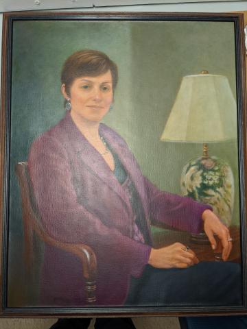 Portrait of the University President, Julie Wollman.